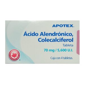 Ácido alendrónico, colecalciferol 4 tabletas apotex