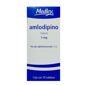 Amlodipino 5 mg 30 tabletas Medley