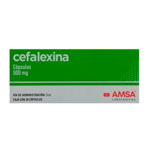 Cefalexina 500 mg 20 cápsulas AMSA