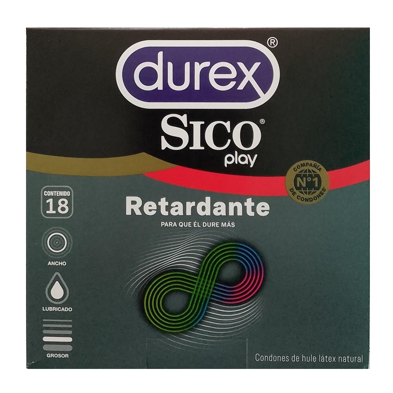 Durex Sico Play Retardante 18 condones