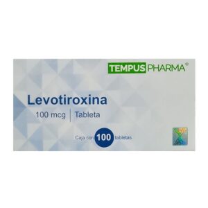 Levotiroxina 100 mcg 100 tabletas Tempus Pharma