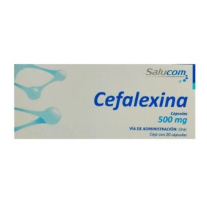 Cefalexina 500 mg 20 cápsulas Salucom