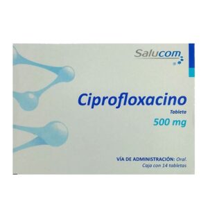 Ciprofloxacino 500 mg 14 tabletas Salucom