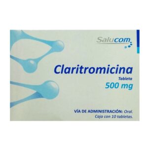 Claritromicina 500 mg 10 tabletas Salucom