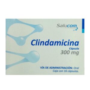 Clindamicina 300 mg 16 cápsulas Salucom