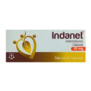 Indanet 25 mg 30 cápsulas