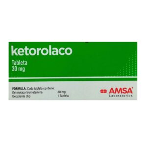 Ketorolaco 30 mg 6 tabletas sublingual AMSA