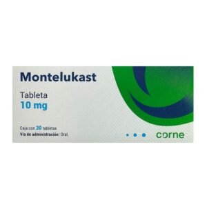 Montelukast 10 mg 30 tabletas marca corne