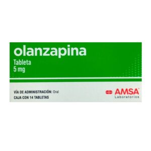Olanzapina 5 mg 14 tabletas marca AMSA
