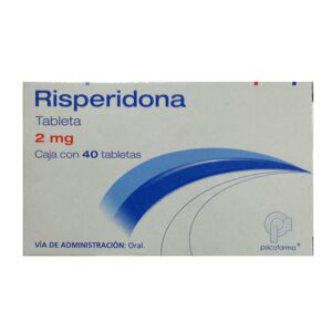 Risperidona 2 mg 40 tabletas marca Psicofarma