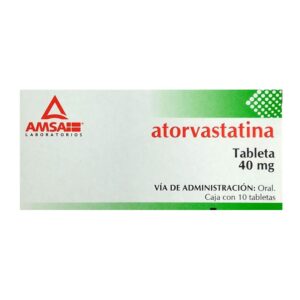 Atorvastarina 40 mg 10 tabletas AMSA