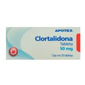 Clortalidona 50 mg 20 tabletas Apotex