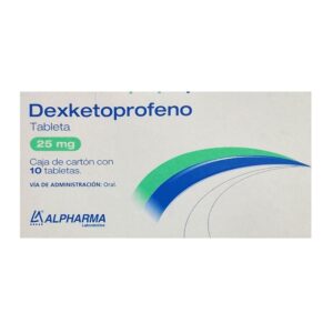 Dexketoprofeno 25 mg 10 tabletas Alpharma