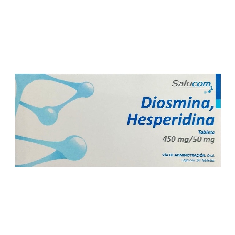 Diosmina, Hesperidina 20 tabletas Salucom