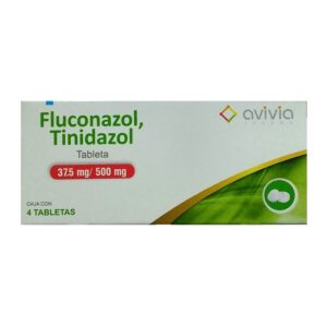 Fluconazol, Tinidazol 37.5-500 mg 4 tabletas marca Avivia