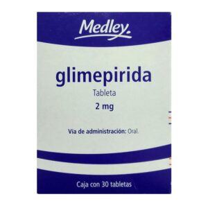 Glimepirida 2 mg 30 tabletas Medley