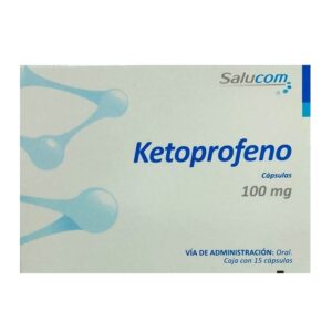 Ketoprofeno 100 mg 15 cápsulas marca Salucom