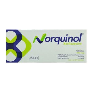 Norquinol 400 mg 20 tabletas