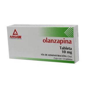 Olanzapina 10 mg 14 tabletas marca AMSA