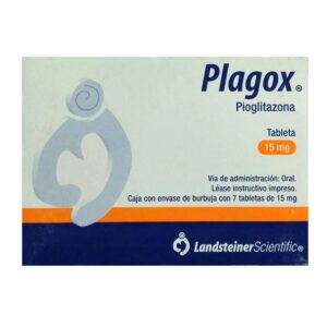 Plagox 15 mg 7 tabletas
