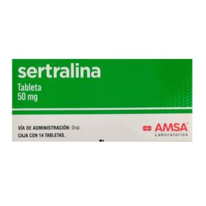 Sertralina 50 mg 14 tabletas marca AMSA
