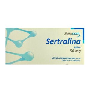 Sertralina 50 mg 14 tabletas marca Salucom