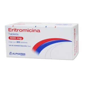 Eritromicina 500 mg 20 tabletas Alpharma