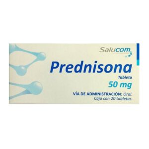 Prednisona 50 mg 20 tabletas marca Salucom