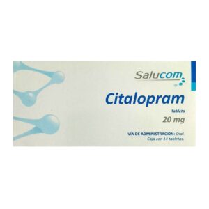 Citalopram 20 mg 14 tabletas marca Salucom