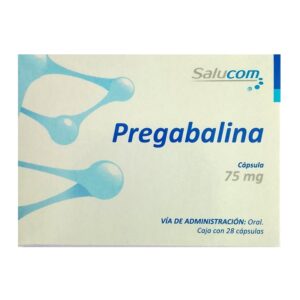 Pregabalina 75 mg 28 cápsulas marca Salucom