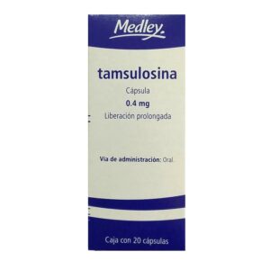 Tamsulosina 0.4 mg 20 cápsulas de liberación prolongada marca Medley