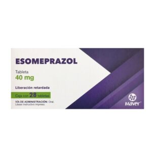 Esomeprazol 40 mg 28 tabletas de liberación retardada Maver