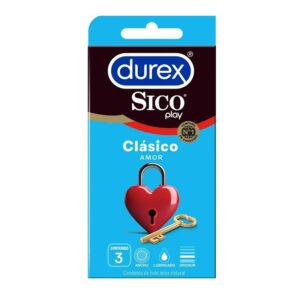 Durex Sico Play Clásico Amor 3 Condones