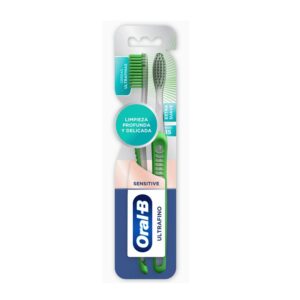 Cepillo Dental Oral-B Ultrafino Extra Suave Pack 2