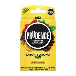 Prudence Mix 5 Condones Sabor y Aroma