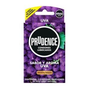 Prudence Sabor y Aroma Uva 3 Condones